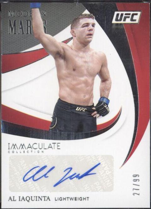 Al Iaquinta Ufc Cards 2021 Panini Immaculate UFC Modern Marks Autograph