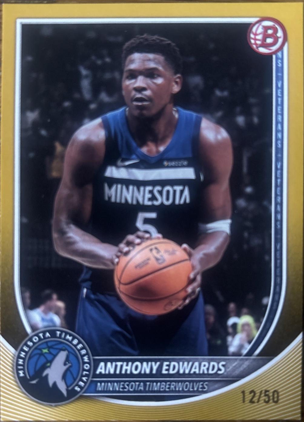 Anthony Edwards [Gold Border] #103