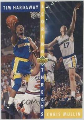 Chris Mullin, Tim Hardaway #65 Basketball Cards 1992 Upper Deck