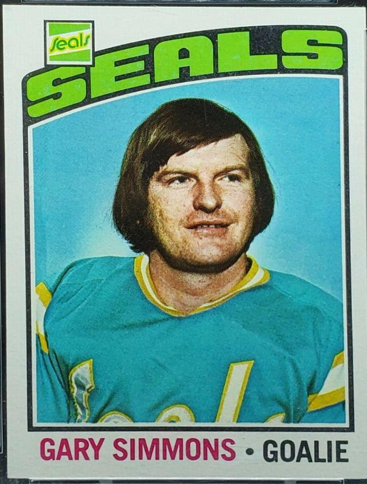 Gary Simmons #176 Hockey Cards 1976 Topps