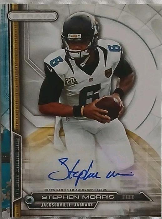Stephen Morris #200 Football Cards 2014 Topps Strata Autographs