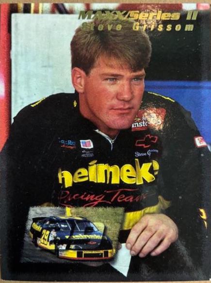 Steve Grissom #183 Racing Cards 1995 MAXX