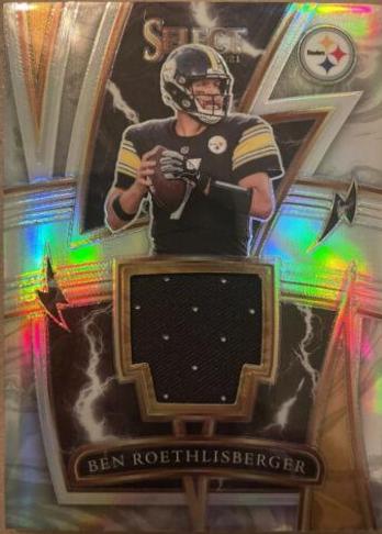 Ben Roethlisberger #SP-BRO Football Cards 2021 Panini Select Sparks Relics