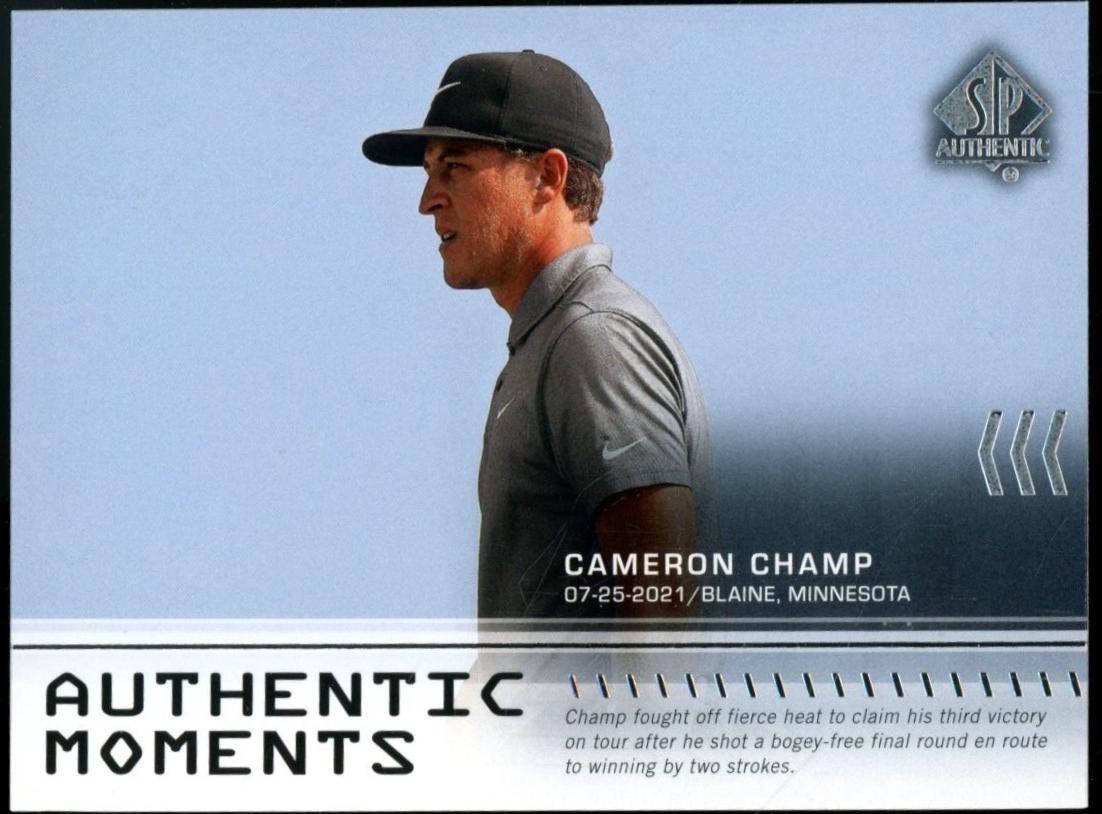 Cameron Champ #39 2024 Upper Deck Portfolio Sp Authentic Golf