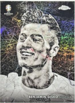 Benjamin Sesko #BN-11 Soccer Cards 2024 Topps Chrome UEFA Euro Berlin at Night