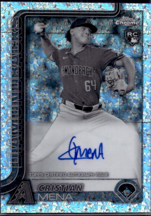 Cristian Mena [Black White Mini Diamond Refractor] #RA-CME