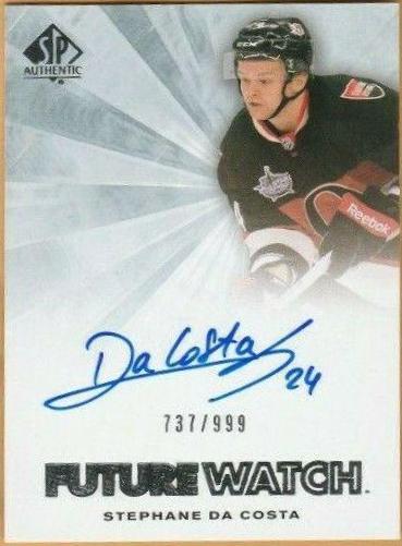Stephane DA Costa #272 2011 Sp Authentic Hockey