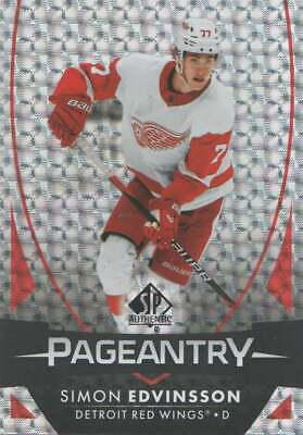 Simon Edvinsson #P-66 2023-24 SP Authentic Hockey Pageantry