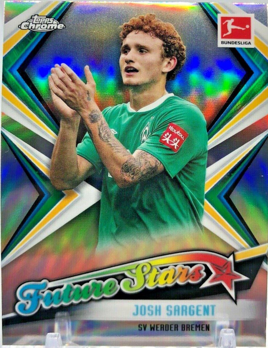 Josh Sargent #FS-15 Soccer Cards 2019 Topps Chrome Bundesliga Future Stars