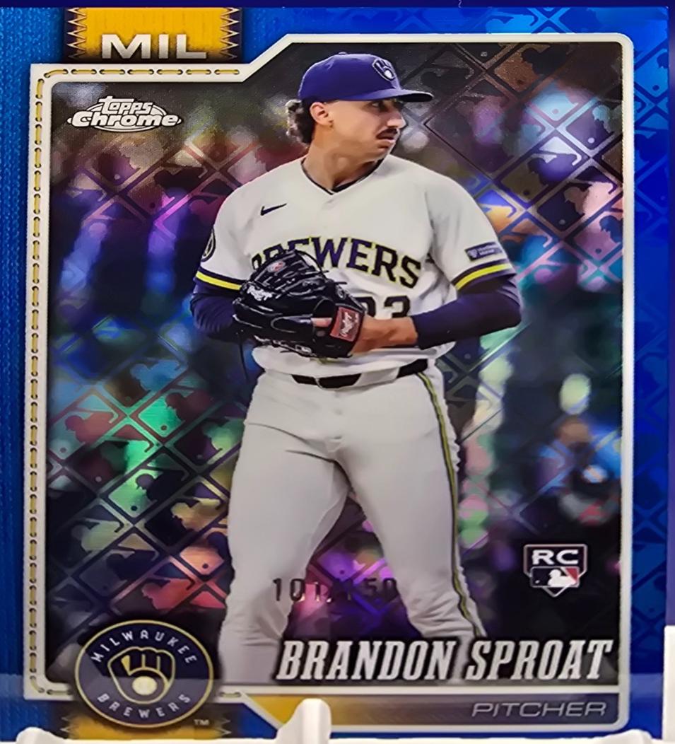 Brandon Sproat #59 2026 Topps Chrome Logofractor Baseball