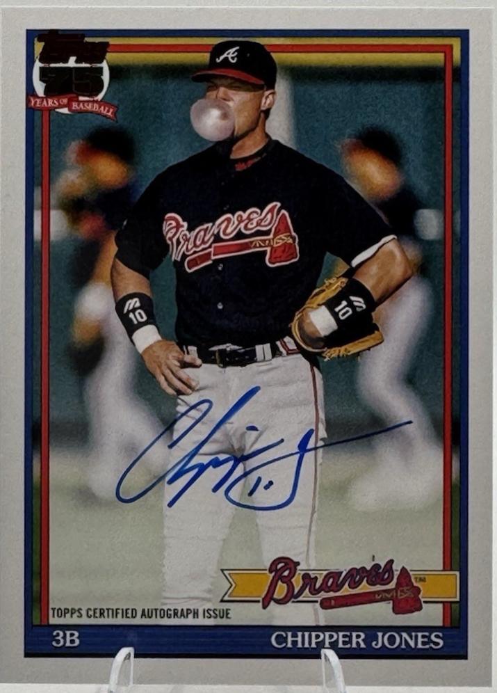 Chipper Jones #91A-CJ Prices | 2026 Topps 1991 Autograph 