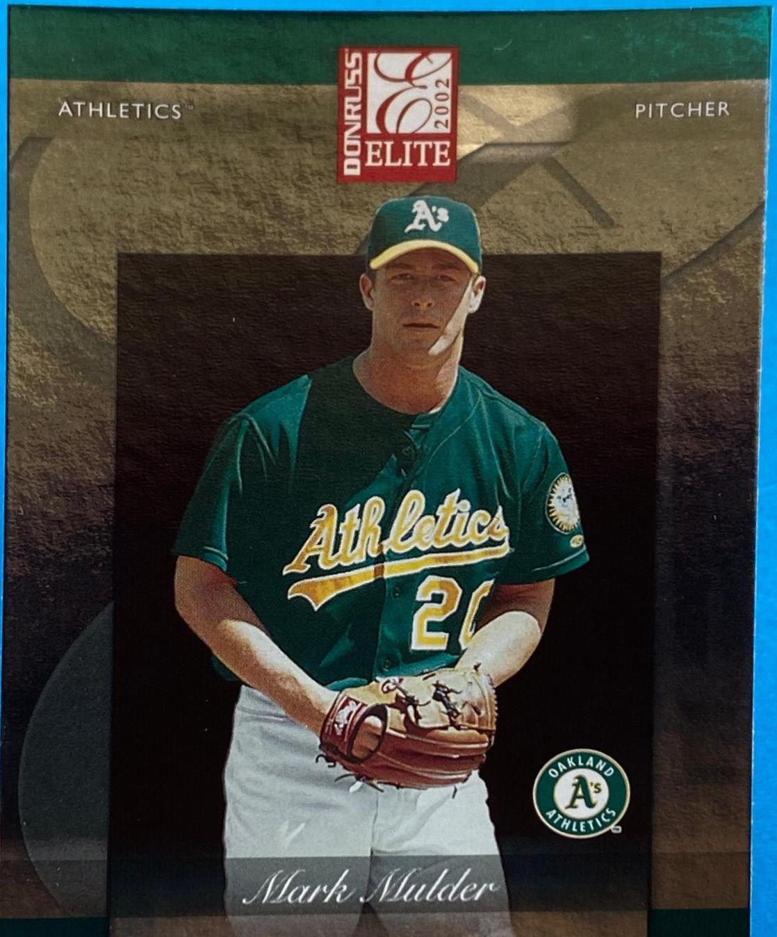 Mark Mulder #18 Baseball Cards 2002 Donruss Elite