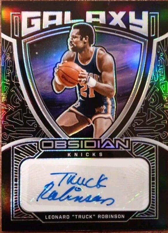 Leonard Truck Robinson #GAL-LTR Basketball Cards 2020 Panini Obsidian Galaxy Autographs
