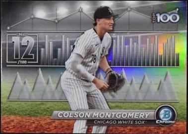 Colson Montgomery #BTP-12 Baseball Cards 2024 Bowman Scouts Top 100