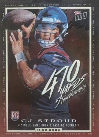 CJ Stroud #CJ1 Football Cards 2023 Topps Now