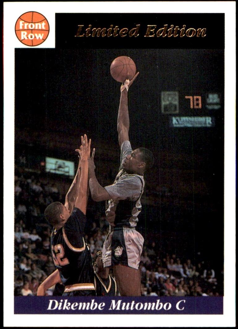 Dikembe Mutombo #4 1991 Front Row Dikembe Mutombo Basketball