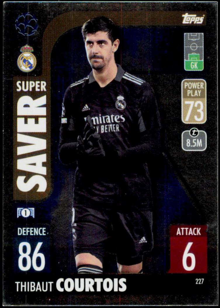 Thibaut Courtois #227 Soccer Cards 2021 Topps Match Attax Champions & Europa League