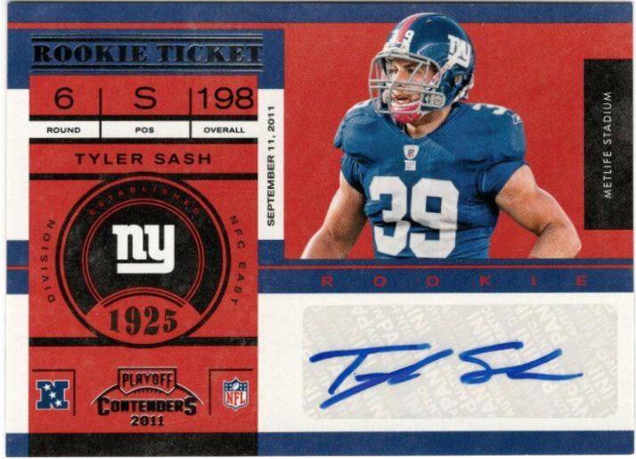 Tyler Sash #183 2011 Playoff Contenders Football