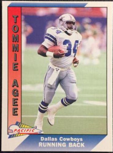 Tommie Agee #92 Football Cards 1991 Pacific