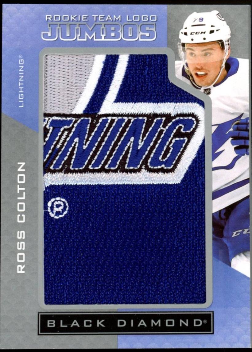 Ross Colton #RTL-RC 2021 Upper Deck Black Diamond Rookie Team Logo Jumbo Patches Hockey