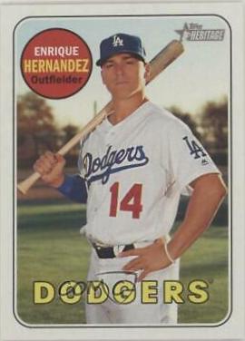 Enrique Hernandez #373 2018 Topps Heritage Baseball