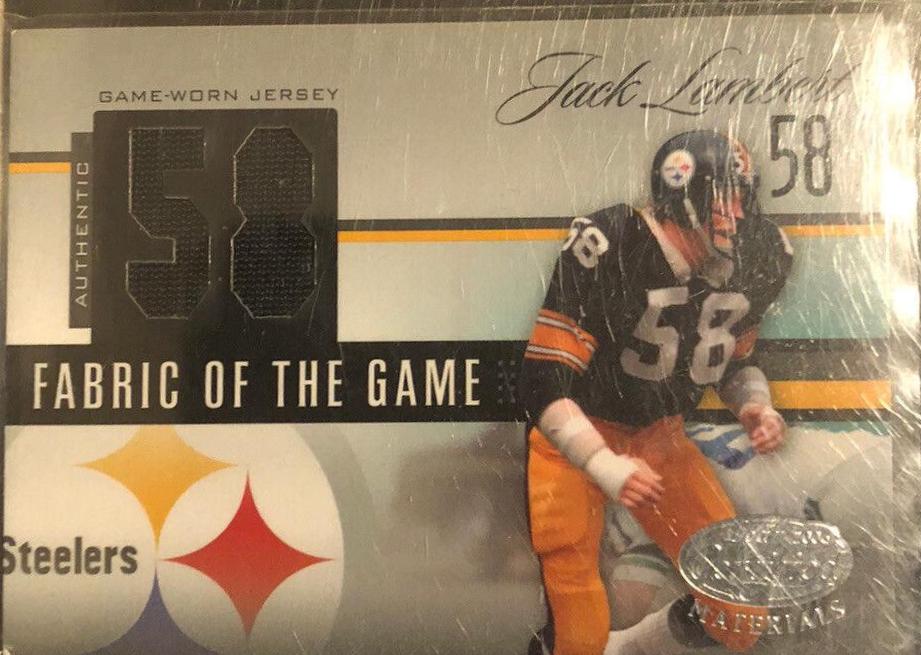 Jack Lambert #FOTG-25 Football Cards 2006 Leaf Certified Materials Fabric of the Game