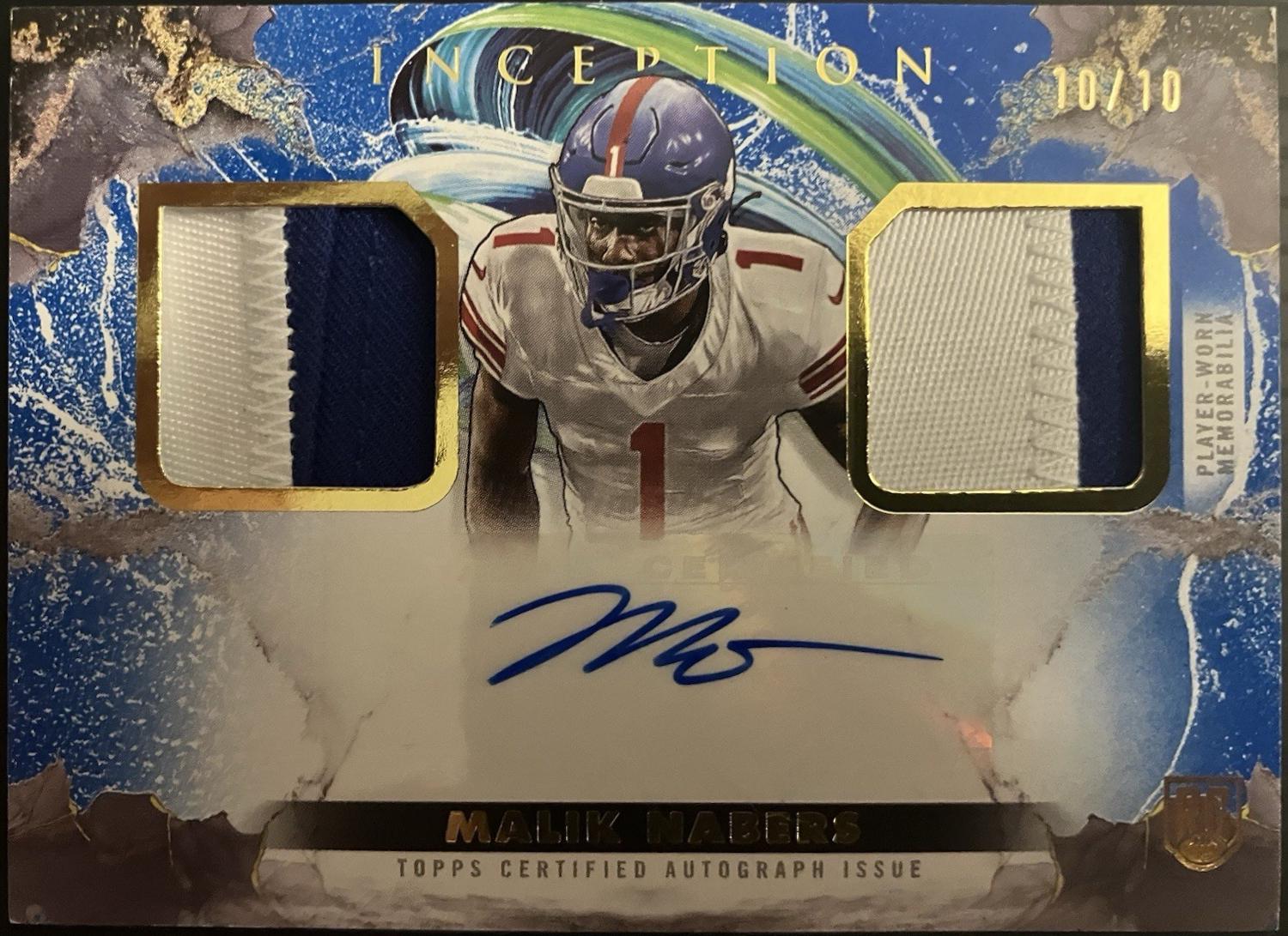 Malik Nabers [Blue] #FFRA-MN