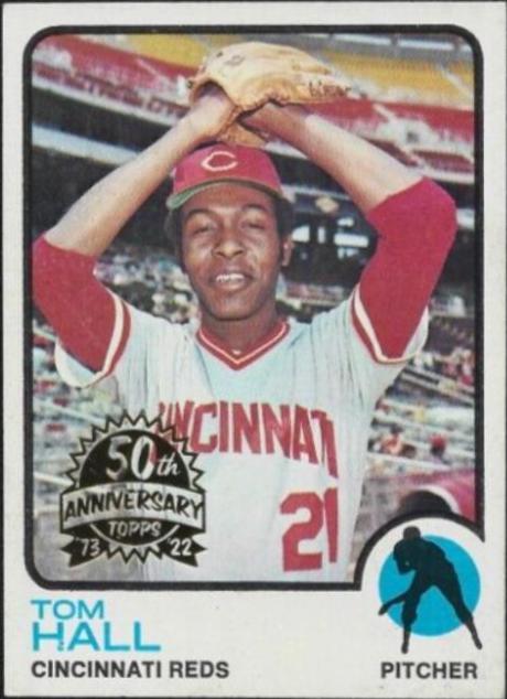 Tom Hall #8 Baseball Cards 2022 Topps Heritage 50th Anniversary Buyback