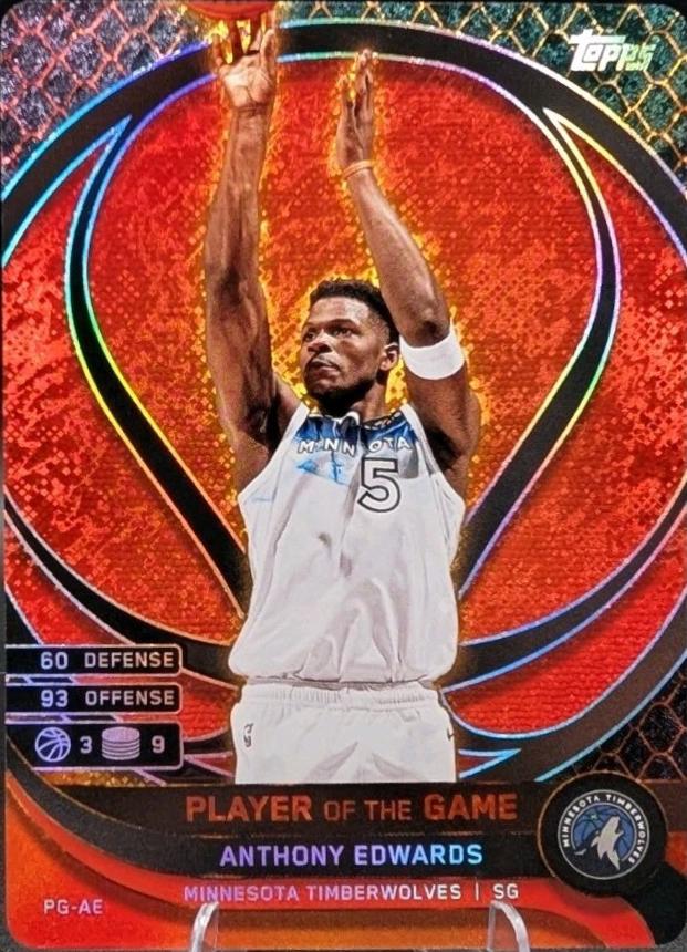 Anthony Edwards #PG-AE Prices | 2025 Topps Match Attax Player of