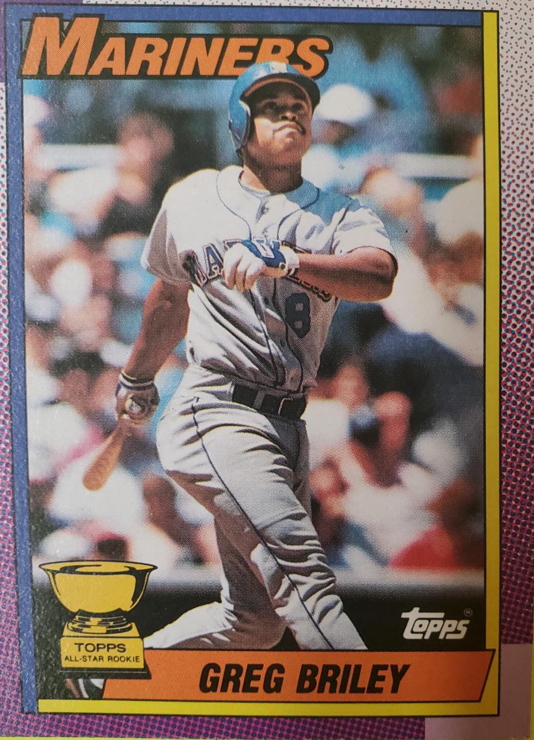 Greg Briley #288 Baseball Cards 1990 Topps Tiffany