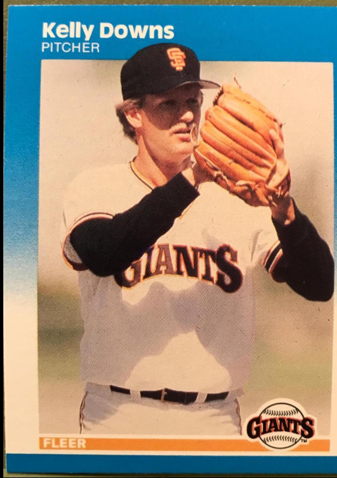 Kelly Downs #272 Baseball Cards 1987 Fleer