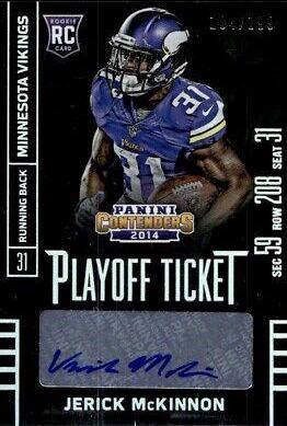 Jerick McKinnon [Seat Autograph Playoff Ticket] #141