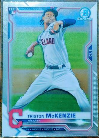Triston McKenzie #6 Baseball Cards 2021 Bowman Chrome