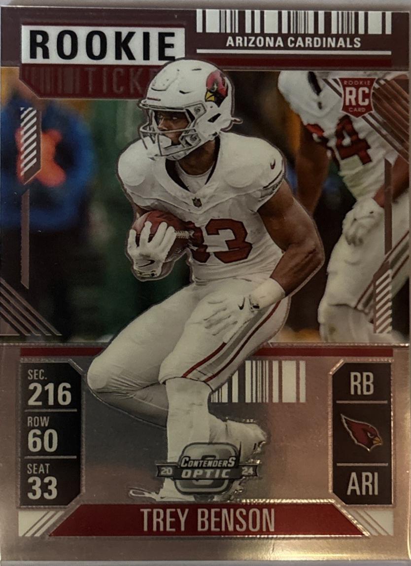 Trey Benson #96 2024 Panini Contenders Optic Football