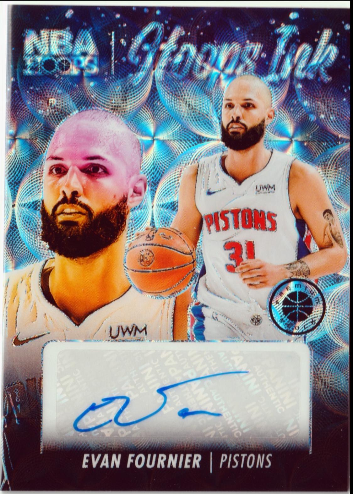 Evan Fournier #26 2023 Panini Hoops Premium Stock Ink Basketball