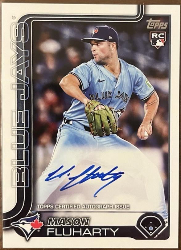 Mason Fluharty #US21 2025 Topps Update Real Ones Autograph Baseball