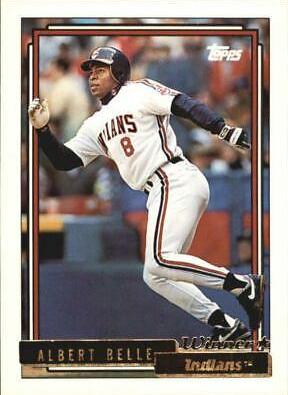 Albert Belle #785 1992 Topps Gold Baseball