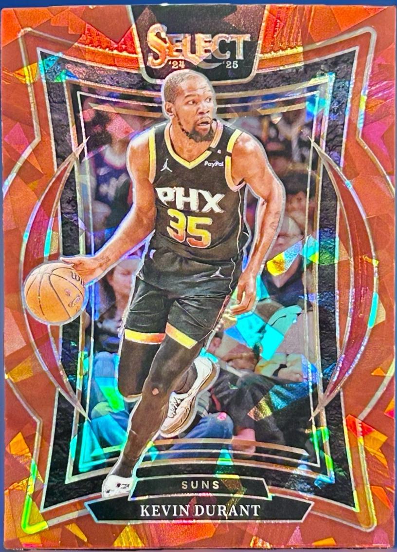 Kevin Durant [Red Cracked Ice Prizm] #51 Prices | 2024 Panini
