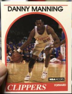 Danny Manning #40 Basketball Cards 1989 Hoops