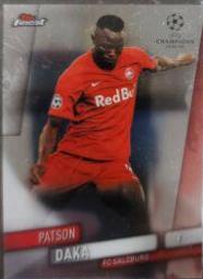 Patson Daka #56 Soccer Cards 2019 Finest UEFA Champions League