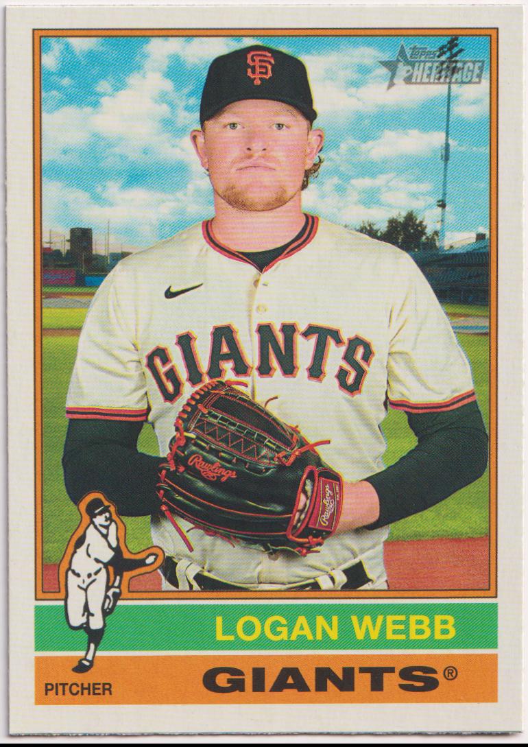 Logan Webb #423 Baseball Cards 2025 Topps Heritage
