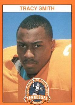 Tracy Smith #43 Football Cards 1990 Tennessee Volunteers Centennial