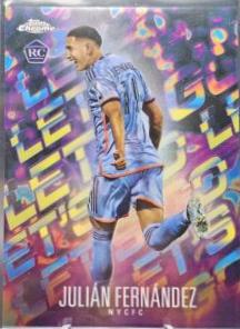 Julian Fernandez #LG-4 Soccer Cards 2024 Topps Chrome MLS Let’s Go