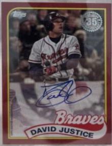 David Justice [Red] #89BA2-DJ