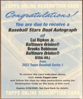 Brooks Robinson, Cal Ripken Jr.