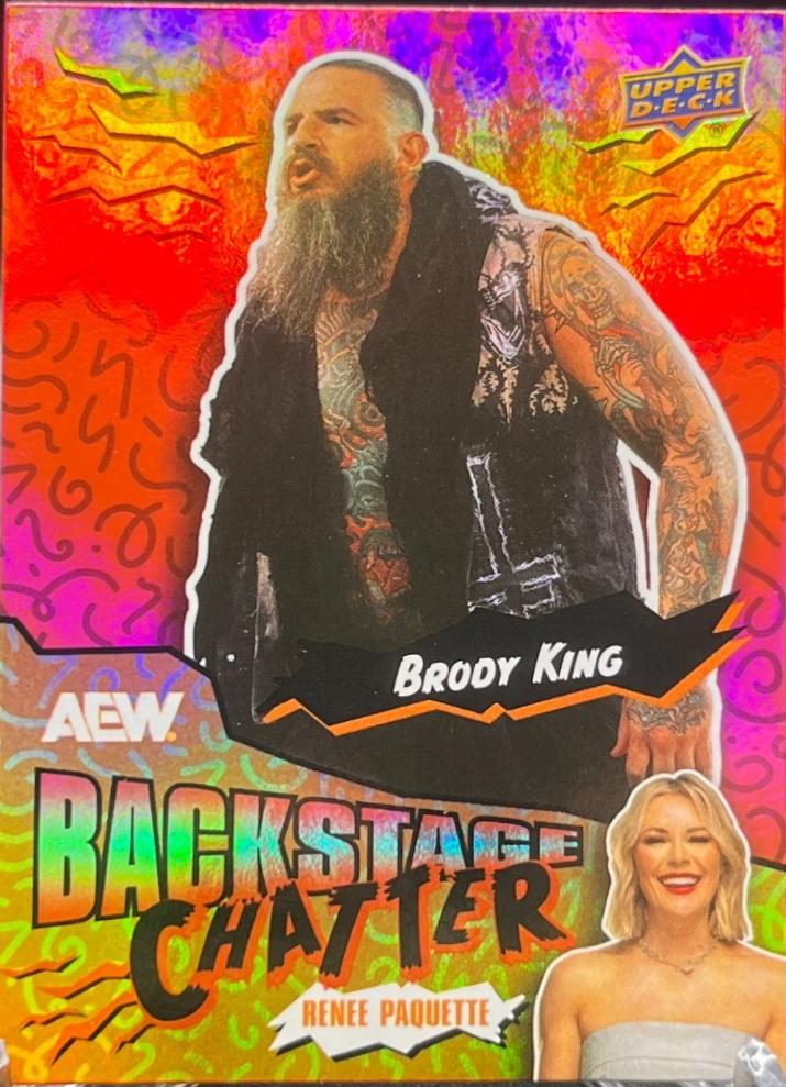Brody King #BC-2 Wrestling Cards 2025 Upper Deck AEW Backstage Chatter