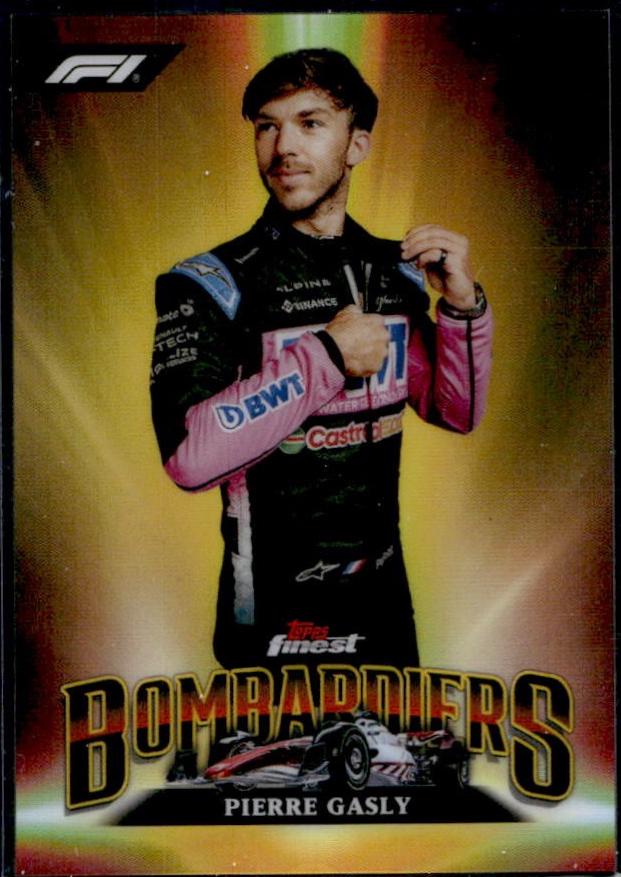 Pierre Gasly #BB-10 Racing Cards 2024 Topps Finest Formula 1 Bombardiers