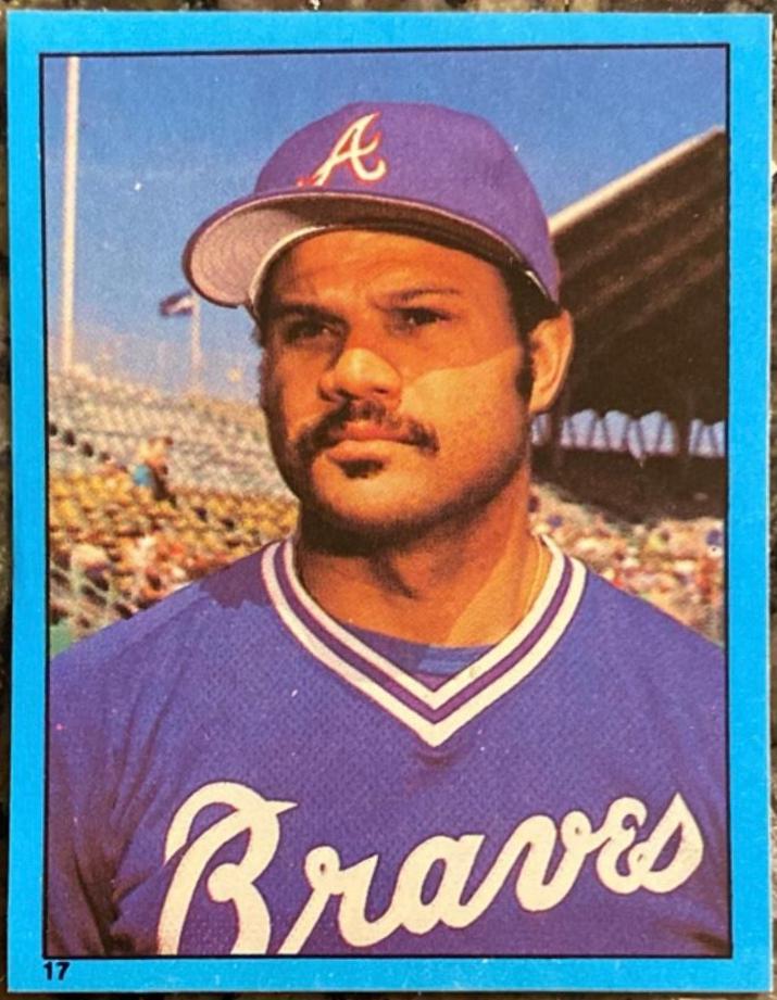 Chris Chambliss #17 Baseball Cards 1982 Topps Stickers