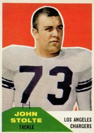John Stolte #14 Football Cards 1960 Fleer