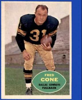 Fred Cone #34 Football Cards 1960 Topps